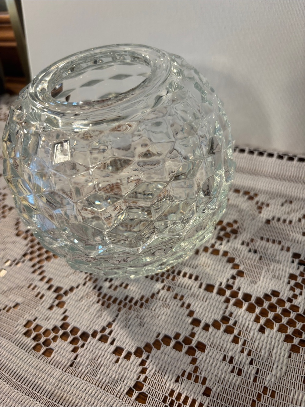 Vintage Homco Clear Glass Fairy Lamp - Picture 3 of 6